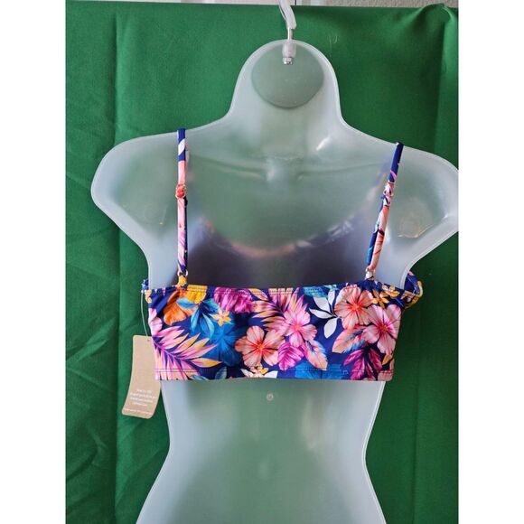 Hobie Keyhole Bralette Sailor Blue//Island Getaway Top Sz L - Picture 3 of 5